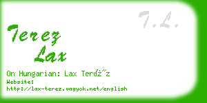 terez lax business card